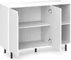 KOMFOTTEU Credenza da buffet bianca, mobile da cucina Anteprima dell’immagine prodotto 1