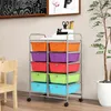 COSTWAY Vozík s 10 stohovatelnými zásuvkami, zásuvkový Náhled obrázku produktu 7