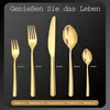 Goldenes Besteck Set 6 Personen aus Edelstahl 30-teilig Produktbild-Vorschau 2