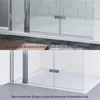Duschabtrennung faltbar Dusche  Walkin Duschwand Glas Produktbild-Vorschau 4