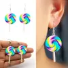 Mode Regenbogen Lollipop Candy Baumeln Haken Ohrringe Produktbild-Vorschau 2