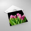 Bilder auf glas - Tulpen Blumenstrauß Tau Tropfen - 30x30cm Produktbild-Vorschau 2