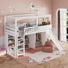 Kinder-Etagenbett mit Rutsche & Schrank – 3-in-1 Design mit Produktbild-Vorschau 5
