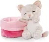 NICI Kuscheltier Katze im Körbchen 12 cm – Sleeping Pets Produktbild-Vorschau 3