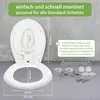 banjado Familien WC Sitz weiß mit Absenkautomatik und Motiv Produktbild-Vorschau 3