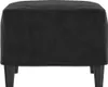vidaXL Fußhocker Schwarz 60x50x41 cm Samt Produktbild-Vorschau 4