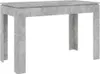 vidaXL Tavolo da pranzo grigio cemento 120x60x76 cm Anteprima dell’immagine prodotto 1