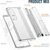 An exploded view of a phone case and accessories, showing how they fit together. Anteprima dell’immagine prodotto