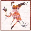 Leinwandbild banksy hooligan mit einem blumenstrauß 50x50 Produktbild-Vorschau 3