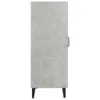 vidaXL Sideboard gris béton 69,5x34x90 cm Bois composite Voir les images du produit 9
