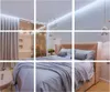 A collage of images showing a bedroom with a bed, curtains, and lighting. Produktbild-Vorschau