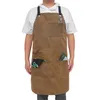 Leder-Arbeitsschürze mit Werkzeugtaschen, hitze- und Produktbild-Vorschau 2