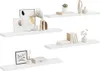 vidaXL Závěsné police 4 ks. Bílé 120x23,5x3,8 cm MDF Náhled obrázku produktu 5