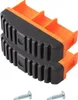 Bouchons de pied MONTO (paire) 77x25 mm, orange, pour Voir les images du produit 2