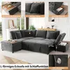 Merax L-förmiges Ecksofa mit Schlaffunktion, 6-Sitzer Produktbild-Vorschau 7