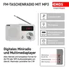 Emos E0086, portátil, FM, 88 - 108 MHz, 3 W, 80 dB, 5 cm Vista previa de la imagen del producto 2