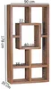 FineBuy Bibliothèque en bois massif Sheesham 90 x 180 cm Voir les images du produit 3