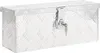 vidaXL Úložný box stříbrný 50x15x20,5 cm hliník Náhled obrázku produktu 7