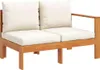 vidaXL Gartensofa mit 1 Armlehne 2-Sitzer Massivholz Akazie Produktbild-Vorschau 4
