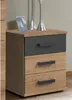 Kommode 3 Schubladen Eiche und Graphit - L46 cm Produktbild-Vorschau 4