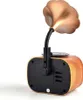 A retro-style wireless speaker with a gramophone horn. Produktbild-Vorschau
