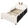 Bed met zachte bekleding, 90x200 cm, met konijnenkussen, Productafbeelding-voorbeeld 18