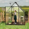 XMTECH hliníkový skleník 2,25² 125×180×195 cm vrátane Náhľad obrázku produktu 11