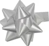 10 Geschenkschleifen Rosetten 11cm , Farbe:silber Produktbild-Vorschau 2