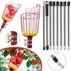 Apfelpflücker, Obstpflücker mit Metallkorb und Produktbild-Vorschau 1