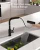 Schwarz Wasserhahn Küche Wasserfall Hochdruck Armatur 3 Produktbild-Vorschau 2