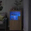 vidaXL Szafka boczna z oświetleniem LED Materiał Podgląd zdjęcia produktu 6