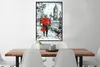 MuchoWow® Gerahmtes Poster Gemälde - Regenschirm - Öl 60x90 Produktbild-Vorschau 2