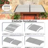 Pensilina COSTWAY per porta d'ingresso 199x99cm, pensilina Anteprima dell’immagine prodotto 7