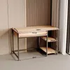 Industrieller Loft-Schreibtisch mit Schublade und 2 Ablagen Produktbild-Vorschau 5