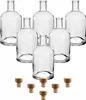 gouveo 6er Set Glasflaschen 700 ml Klassik mit Korken (HGK) Produktbild-Vorschau 1