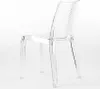A clear studio shot of a transparent polycarbonate chair. Anteprima dell’immagine prodotto