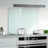 vidaXL Fond de cuisine blanc 80x60 cm verre trempé Voir les images du produit 2
