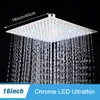 LED-Regenduschkopf, Farbwechsellichter, Edelstahlquadrat, Produktbild-Vorschau 2