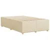vidaXL Bettgestell ohne Matratze Creme 120x200 cm Stoff Produktbild-Vorschau 6
