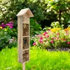 Holz Insektenhotel mit Erdspieß - H 78 cm - Insektenhaus Produktbild-Vorschau 6
