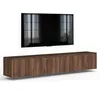 AX LIVING Barvo 2x100 TV Kommode Lowboard Dunkelbraun Produktbild-Vorschau 4