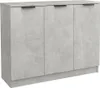A three-door cabinet with a concrete-like finish. Produktbild-Vorschau
