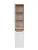 Badezimmerschrank mit Wäschekorb "Panay"  Weiß - Goldene Produktbild-Vorschau 4