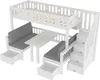 Sweiko Lit mezzanine multifonctionnel, 90x200cm, lit et Voir les images du produit 13