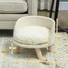 PawHut Hundebett, Hundesofa mit Kissen, Erhöhtes Produktbild-Vorschau 3