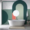 Vlies Fototapete - Geometric Pattern With Marble Motif Produktbild-Vorschau 2