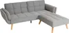 Schlafsofa HWC-K18 mit Ottomane, Couch Sofa Gästebett, Produktbild-Vorschau 11