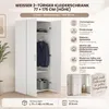 Kleiderschrank 2 Türen\ Paulette, Schlafzimmermöbel, Produktbild-Vorschau 8