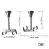 Gardinenstange Ø 20mm Metall in Edelstahl Look 2-läufig Produktbild-Vorschau 6