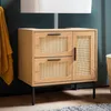 WOHNLING Mobile sottolavabo effetto rovere 60x60x40 cm con Anteprima dell’immagine prodotto 1